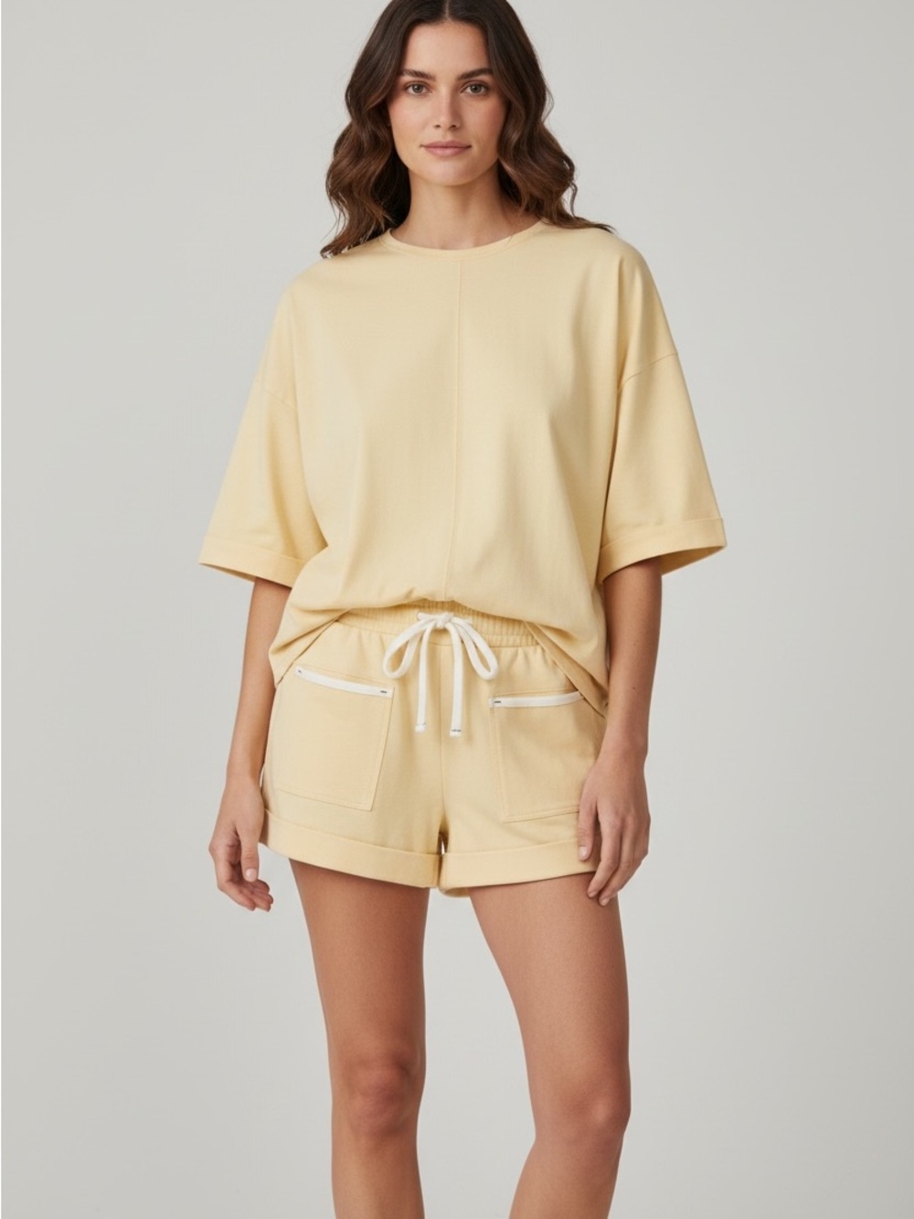 Free People Leandra Yellow Short Set - Picture 2 of 8
